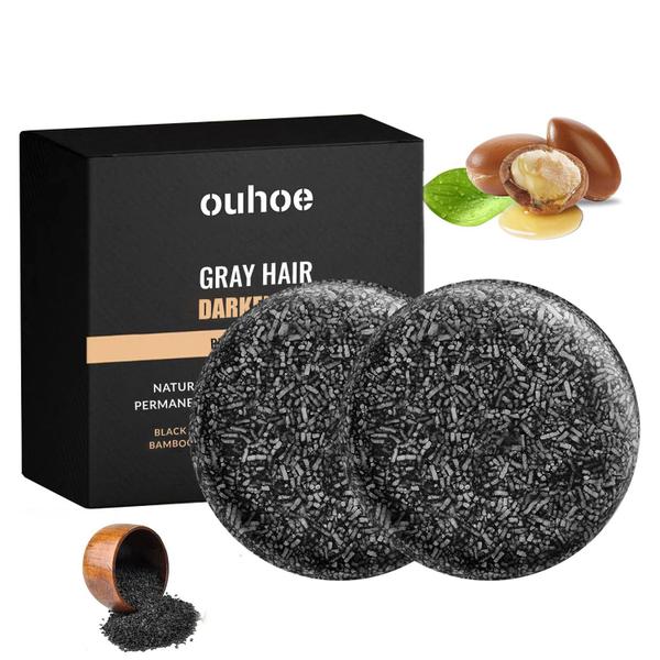 Imagem de Sabonete de shampoo Hogitpe Grey Hair Reverse Bar 55g (2 unidades)