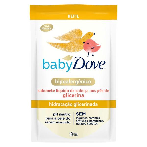 Imagem de Sabonete Dove Baby Hidratação Glicerinada 180ml Refil