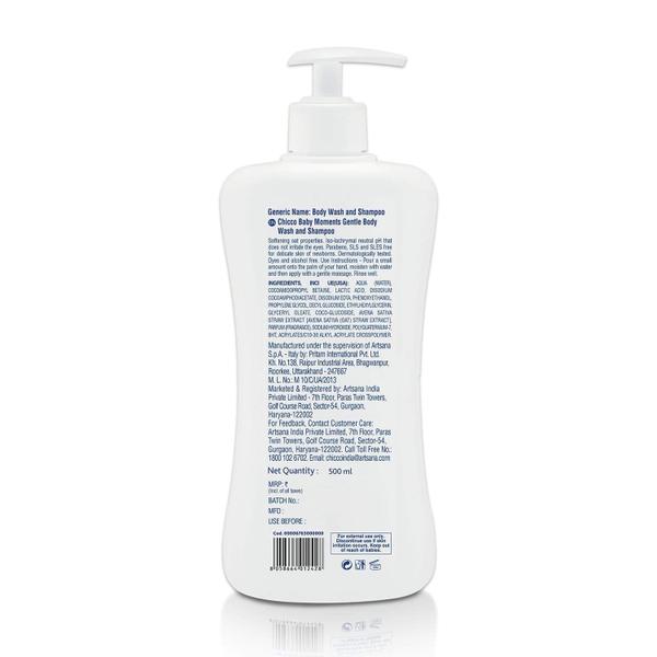 Imagem de Sabonete e Shampoo Corporal Chicco Baby Moments Gentle 500ml