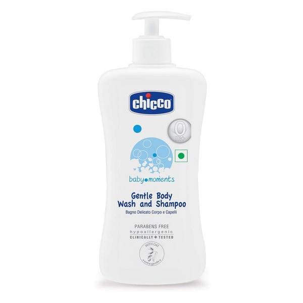 Imagem de Sabonete e Shampoo Corporal Chicco Baby Moments Gentle 500ml