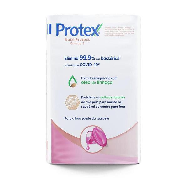 Imagem de Sabonete em Barra Antibacteriano Protex Nutri Protect Ômega 3 8un de 85g Leve Mais Pague Menos