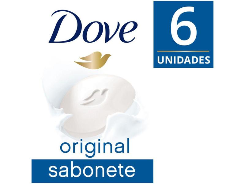 Imagem de Sabonete em Barra Corporal Dove Original - 90g 6 Unidades