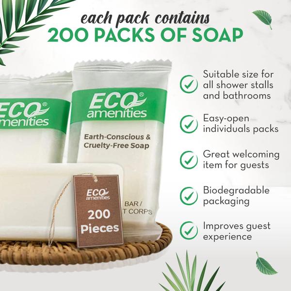 Imagem de Sabonete em barra ECO amenities Bulk, pacote de 200 ml, sabonete de viagem