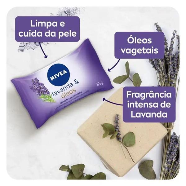 Imagem de Sabonete em Barra Hidratante Lavanda e Óleos Nivea 85g