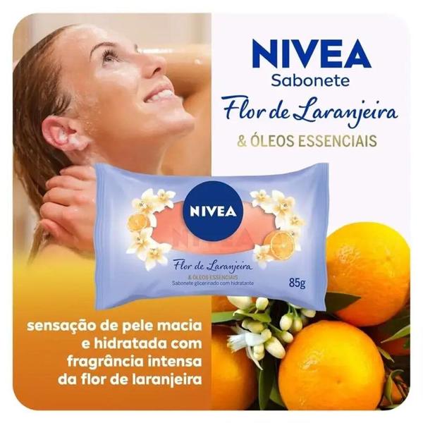 Imagem de Sabonete em Barra Hidratante Nivea Flor de Laranjeira 85g