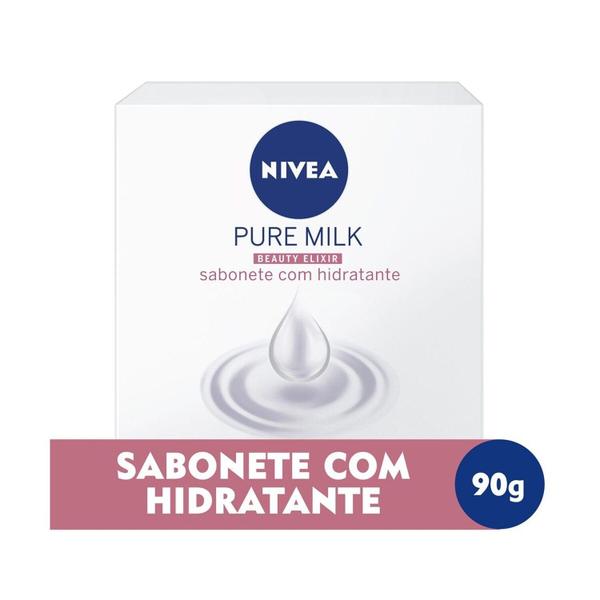 Imagem de Sabonete em Barra Nivea Pure Milk Beauty Elixir Sensitive 90g