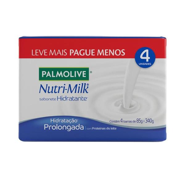 Imagem de Sabonete em Barra Palmolive Nutri-Milk Hidratação Prolongada 4x85g