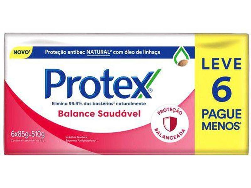 Imagem de Sabonete em Barra para o Corpo Antibacteriano  - Protex Balance Saudável 85g 6 Unidades