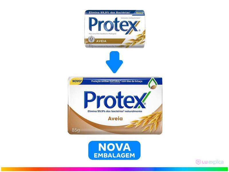 Imagem de Sabonete em Barra para o Corpo Protex Aveia - Antibacteriano 85g