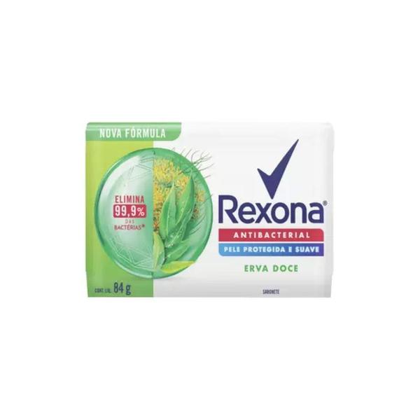 Imagem de Sabonete Em Barra Rexona Antibacterial Erva Doce Com 84Gr