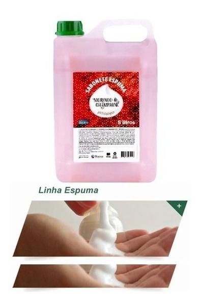 Imagem de Sabonete Espuma Aroma Morango E Champagne Galão 5 Litros