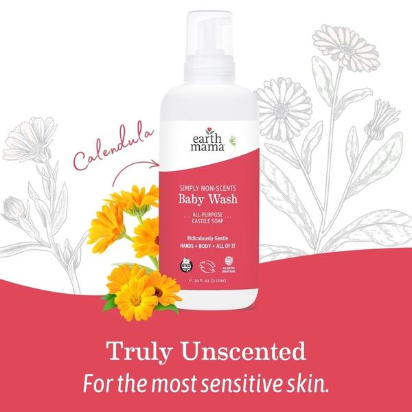 Imagem de Sabonete espumante para mãos Earth Mama Simply Non-Scents 1L