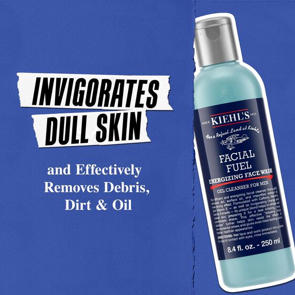 Imagem de Sabonete facial Kiehl's Facial Fuel Refrescante Masculino de 500 mL