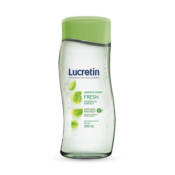 Imagem de Sabonete Intimo Liquido Extrato De Hortelã Lucretin 200ml