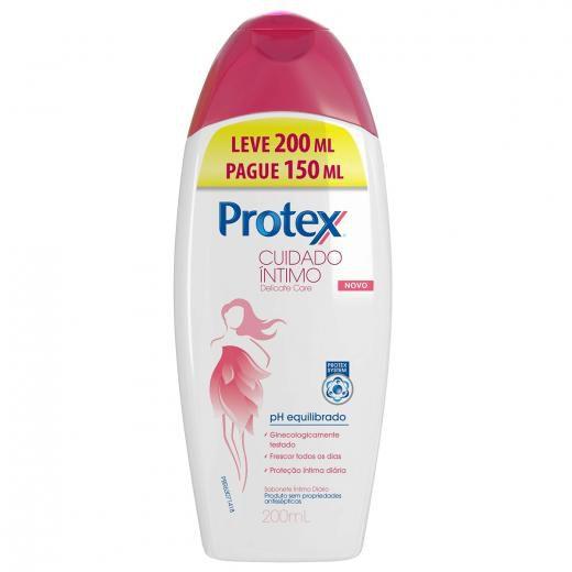 Imagem de Sabonete íntimo líquido protex cuidado íntimo delicate care leve 200ml pague 150ml