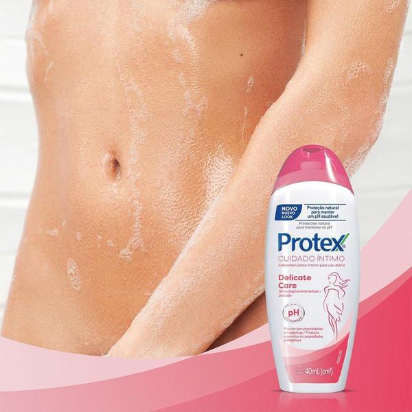 Sabonete Íntimo Líquido Protex Delicate Care 40ml Imagem de Sabonete Íntimo Líquido Protex Delicate Care 40ml
