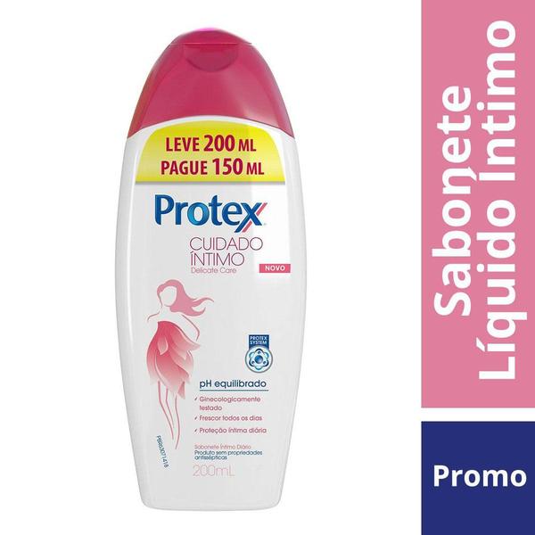 Imagem de Sabonete Íntimo Protex Cuidado íntimo Delicate Care Leve 200ml Pague 150ml