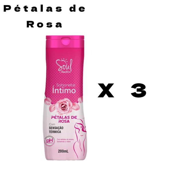 Imagem de Sabonete Intimo Soul Fragrâncias Talco, Pétala de Rosa e BabaSoul