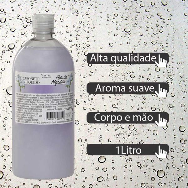 Sabonete Liquido 1L - Flor de Algodão - Yantra Imagem de Sabonete Liquido 1L - Flor de Algodão