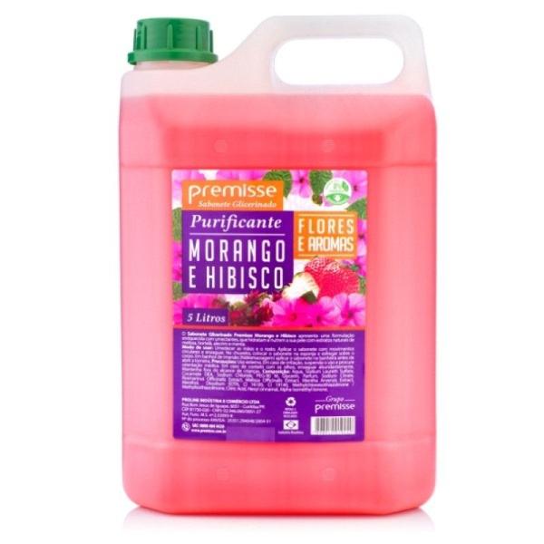 Imagem de Sabonete liquido 5l morango e hibiscos premisse