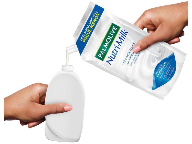 Imagem de Sabonete Líquido ara o Corpo Palmolive Nutri-Milk - Hidratante Refil 500ml