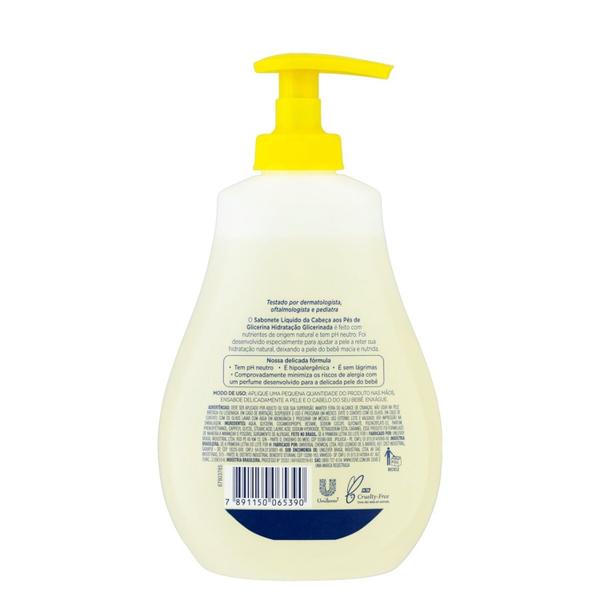 Imagem de Sabonete Liquido Baby Dove da Cabeca aos Pes Hidratacao Glicerinada 400ml