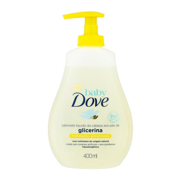 Imagem de Sabonete Liquido Baby Dove da Cabeca aos Pes Hidratacao Glicerinada 400ml