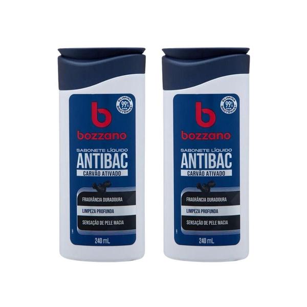 Imagem de Sabonete Liquido Bozzano Carvao Ativado 240Ml - Kit Com 2Un