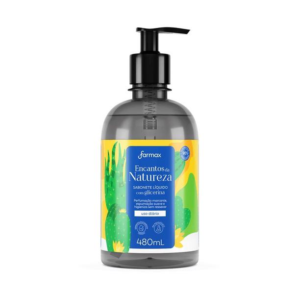 Imagem de Sabonete Líquido Com Glicerina Encantos Da Natureza 480ml Farmax