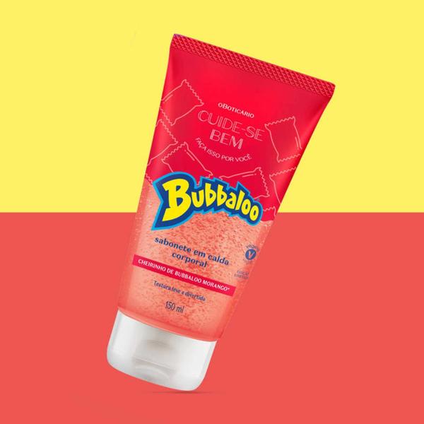 Imagem de Sabonete Líquido Corporal Cuide-se Bem Bubbaloo Morango 150ml - O Boticário