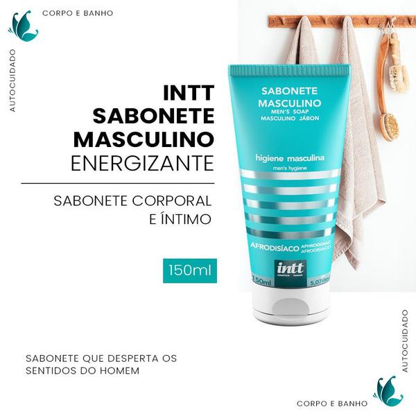 Imagem de Sabonete Líquido Corporal e Íntimo Masculino Menta 150ml Intt