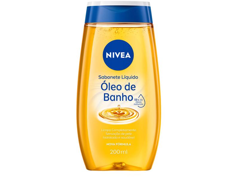 Sabonete LĂquido Corporal Nivea Ă“leo de Banho - 200ml Sabonete LĂquido Corporal Nivea Ă“leo de Banho - 200ml