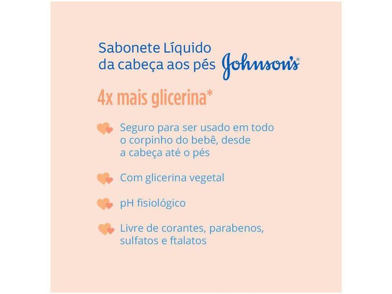 Imagem de Sabonete Líquido de Glicerina Johnsons Baby - Da Cabeça aos Pés 400ml