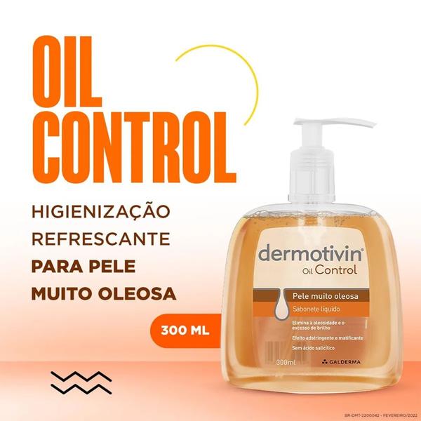 Imagem de Sabonete Líquido Dermotivin Oil Control Pele Muito Oleosa 300mls