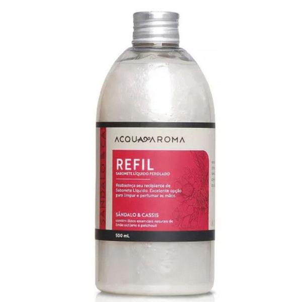 Imagem de Sabonete Líquido Dia a Dia Refil 500ml Perolado Sândalo e Cassis - Acqua Aroma