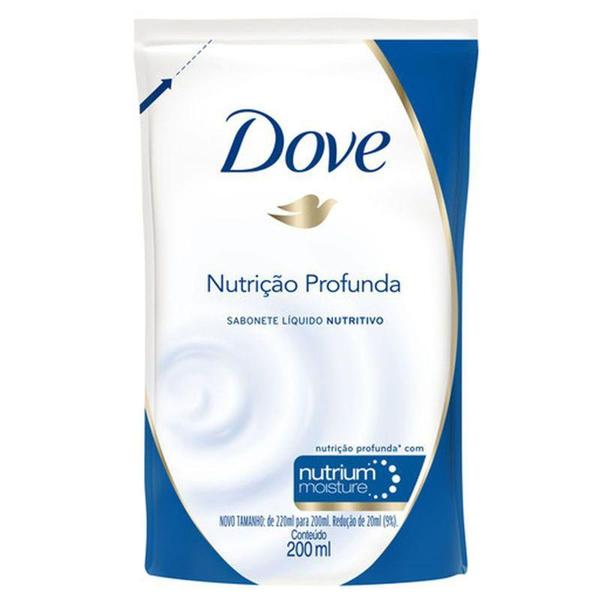 Imagem de Sabonete líquido dove nutrição profunda refil 200ml - unilever