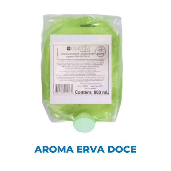 Imagem de Sabonete Liquido Espuma Plus Eco 800ml para Linha Elisa Exaccta Plus Caixa 6 Unidades