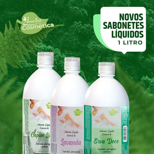 Imagem de Sabonete Líquido Essência - Camomila - 1 Litro - Aroeira Cosmética