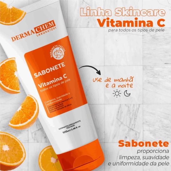 Imagem de Sabonete Liquido Facia Vitamina C Dermachem 100g Anti-Idade