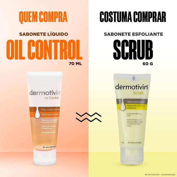 Imagem de Sabonete Líquido Facial para Pele Muito Oleosa Dermotivin Oil Control