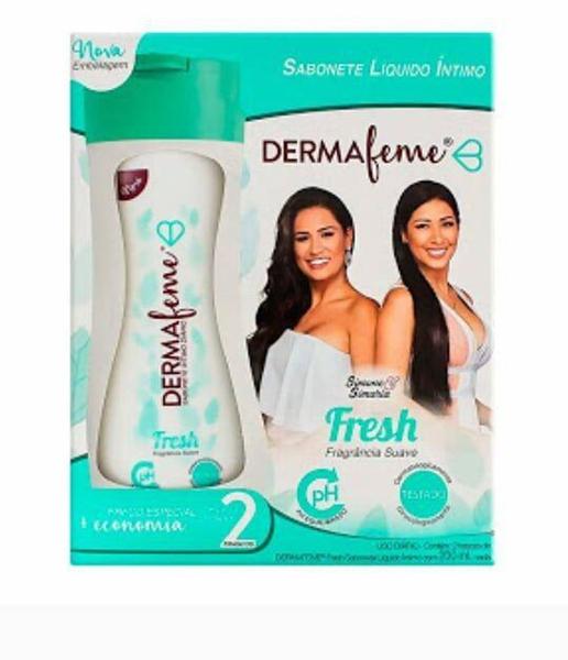 Imagem de Sabonete Líquido Íntimo Dermafeme   Fresh Kit com 2 Frascos de 200ml cada - Cimed