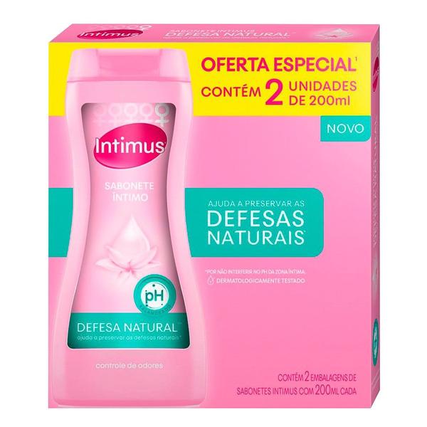 Imagem de Sabonete Líquido Intimus Defesa Natural 2 Unidades 200ml cada