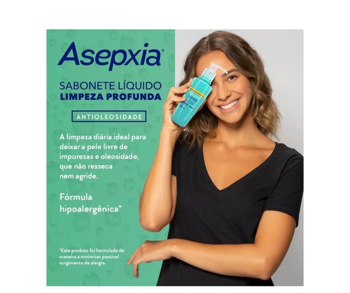 Imagem de Sabonete Liquido Limpeza Profunda Asepxia 300ml - Genomma