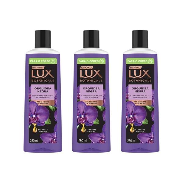 Imagem de Sabonete Liquido Lux 250Ml Orquidea Negra - Kit Com 3Un