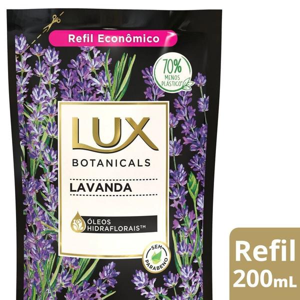 Imagem de Sabonete Liquido Lux Botanicals Lavanda Óleos Hidraflorais Pele Renovada Refil 200ml