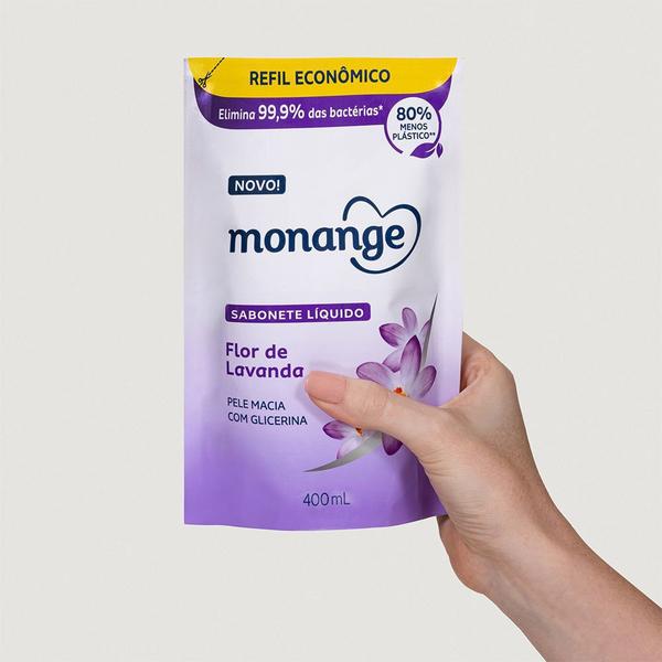 Imagem de Sabonete Líquido Monange Refil Flor De Lavanda 400ml