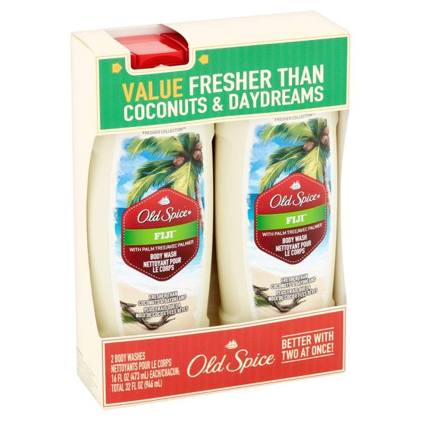 Imagem de Sabonete líquido Old Spice Fresher Collection Fiji 473 ml (pacote com 2)