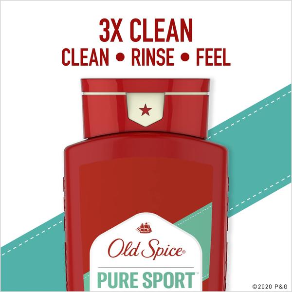 Imagem de Sabonete líquido Old Spice High Endurance Pure Sport 700mL x4