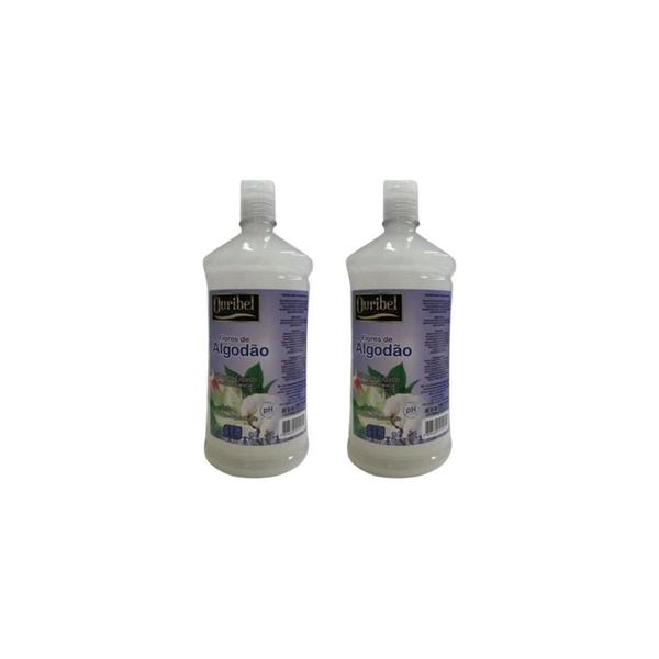 Imagem de Sabonete Liquido Ouribel 1000Ml Flores De Algodao- Kit C/2Un