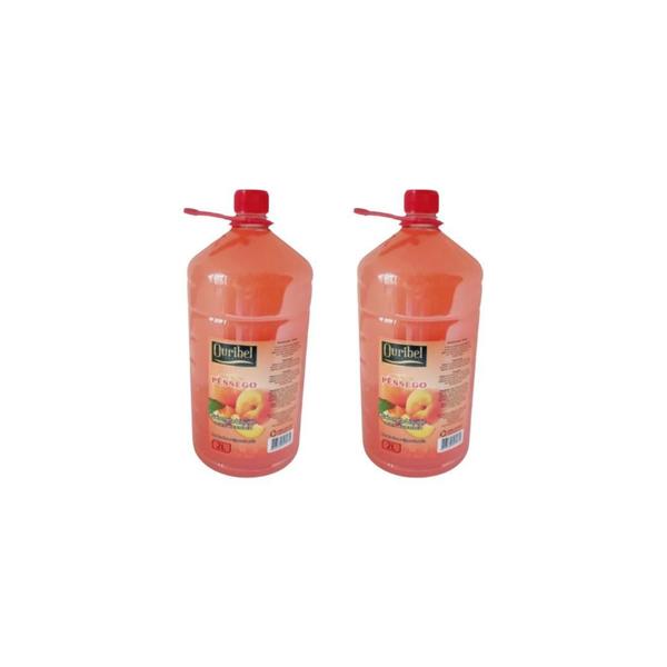 Imagem de Sabonete Liquido Ouribel 2000Ml Pessego - Kit C/2Un